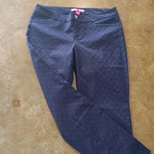 Lilly Pulitzer navy blue Kelly ankle pants